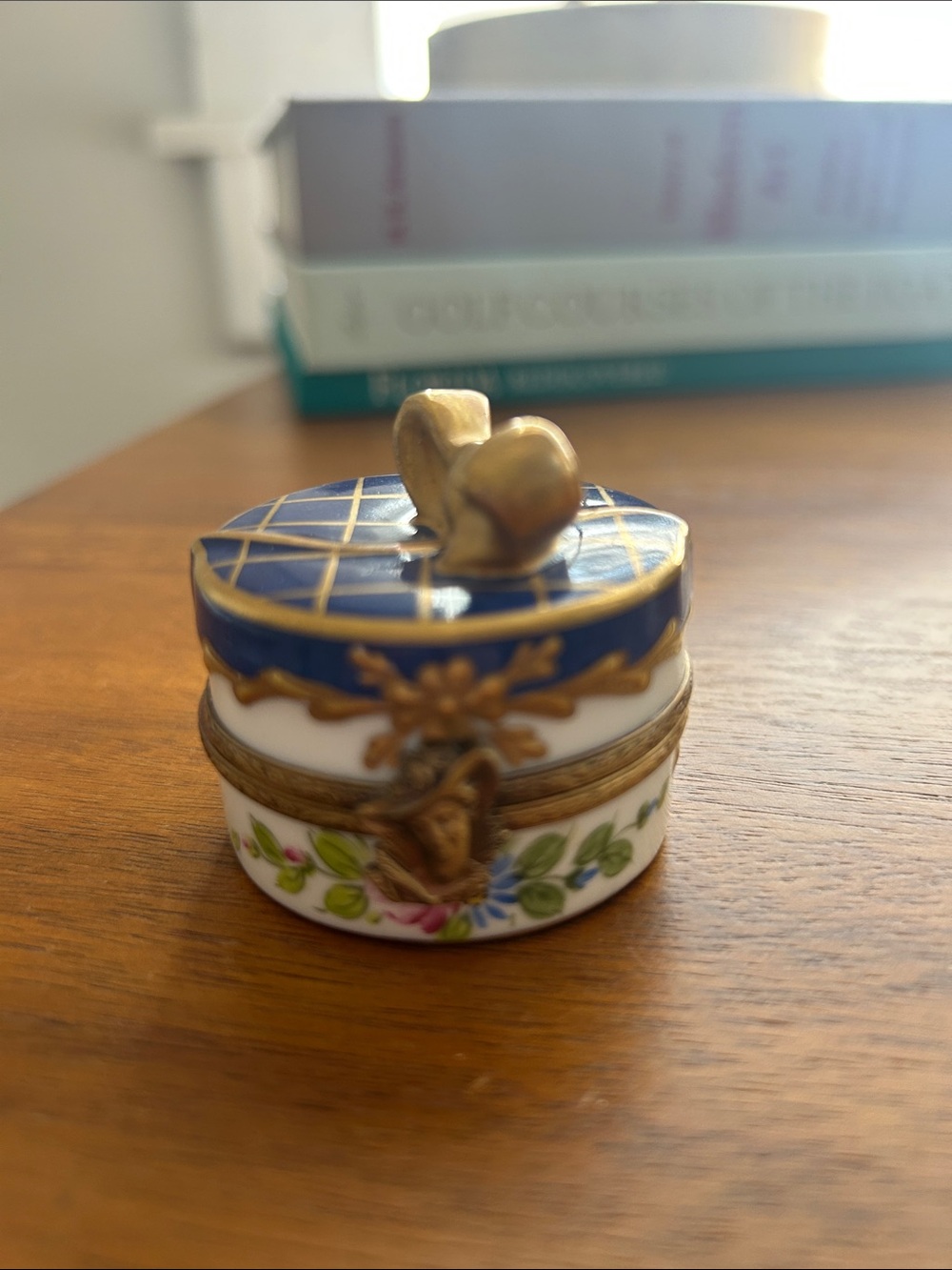 Limoges France Hand Painted Porcelain Trinket Box